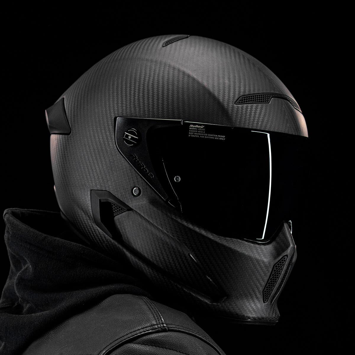Ruroc | ATLAS 2.0 Raw Carbon | Motorcycle Helmet | Ruroc