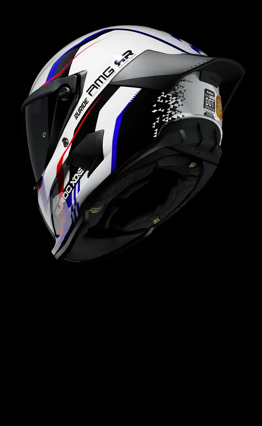Track helmet aerodynamic profile