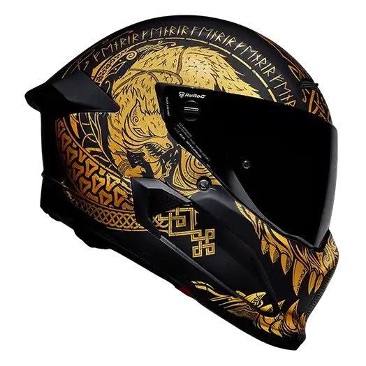 Ruroc AT4.0 Carbon Fenrir motorcycle helmet - side view