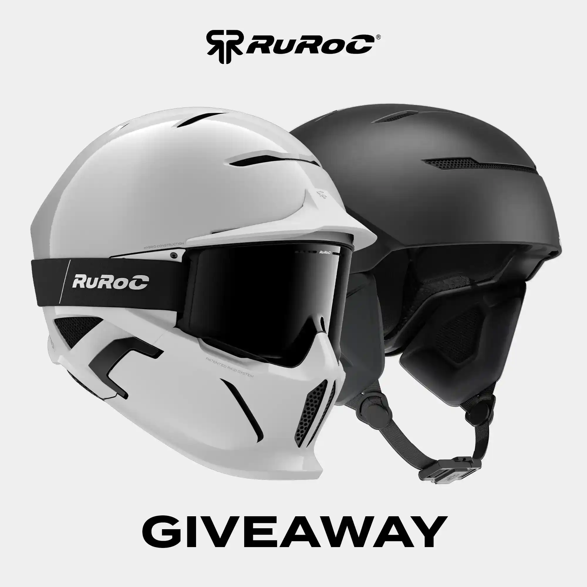 Grafica promozionale omaggio Ruroc RG2