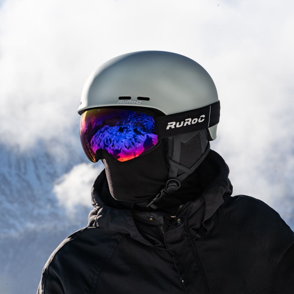 Casco Snowboard Ski Nieve Con Orejera Agarre Para Antiparra