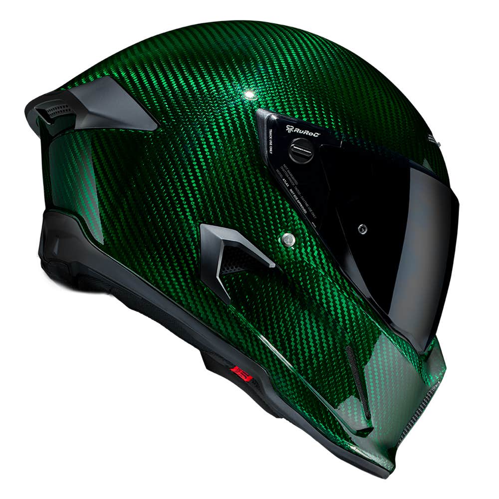 ATLAS 4.0 Emerald Carbon - Motorcycle Helmet - Ruroc