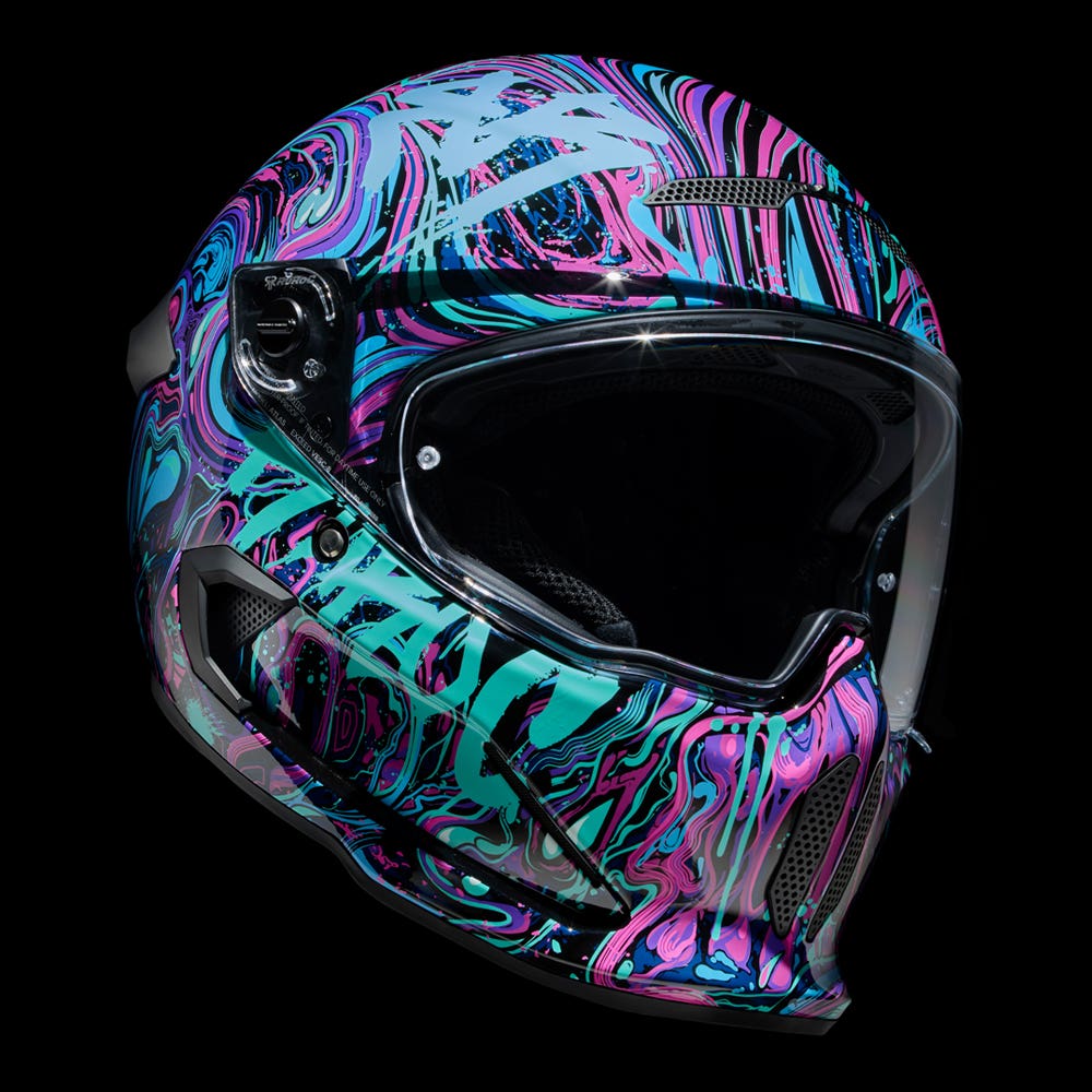 ATLAS 4.0 Lucid Waves - Motorcycle Helmet - Ruroc