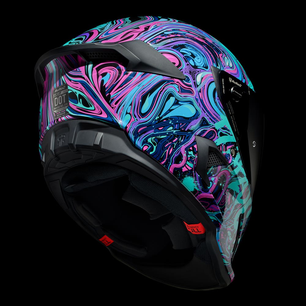 ATLAS 4.0 Lucid Waves - Motorcycle Helmet - Ruroc