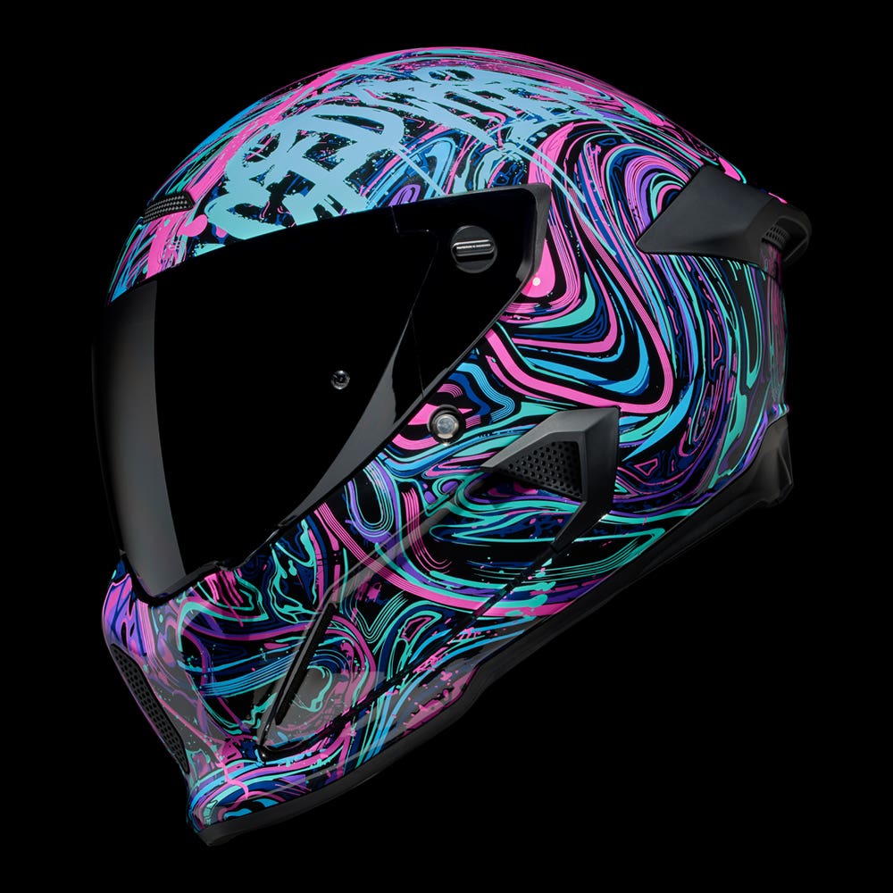 ATLAS 4.0 Lucid Waves - Motorcycle Helmet - Ruroc