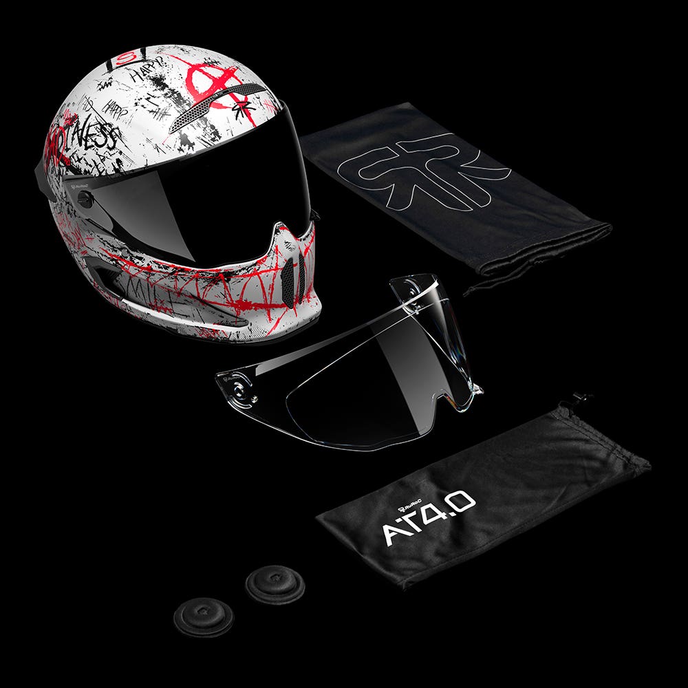 AT4.0 CARBON Anarchy | Full Face Bluetooth Motorcycle Helmets
