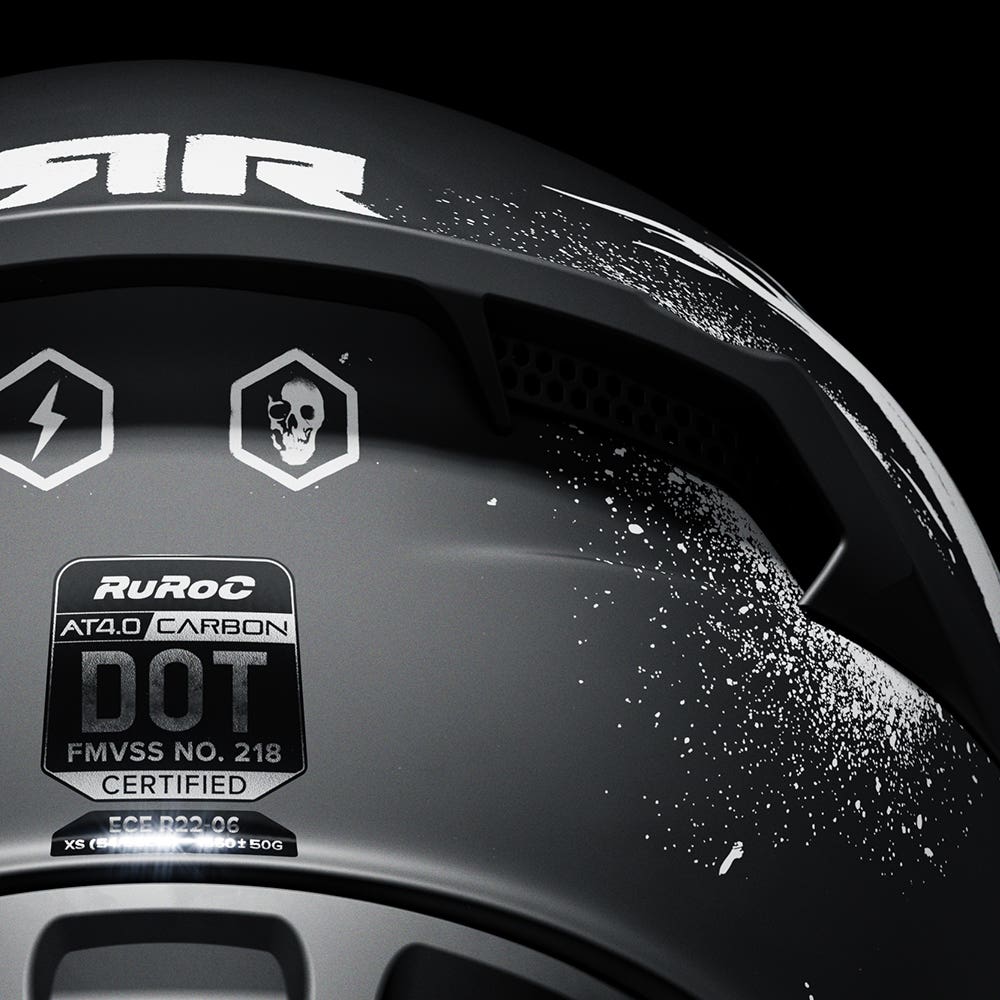 ATLAS 4.0 CARBON Disarray | Full Face Bluetooth Motorcycle Helmet | Ruroc