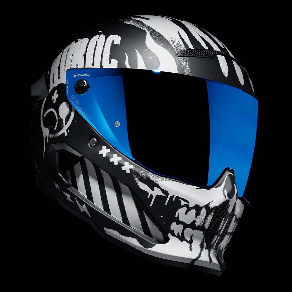 ATLAS 4.0 CARBON Disarray | Full Face Bluetooth Motorcycle Helmet | Ruroc