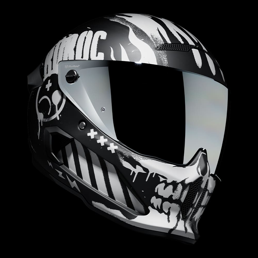 ATLAS 4.0 CARBON Disarray | Full Face Bluetooth Motorcycle Helmet | Ruroc