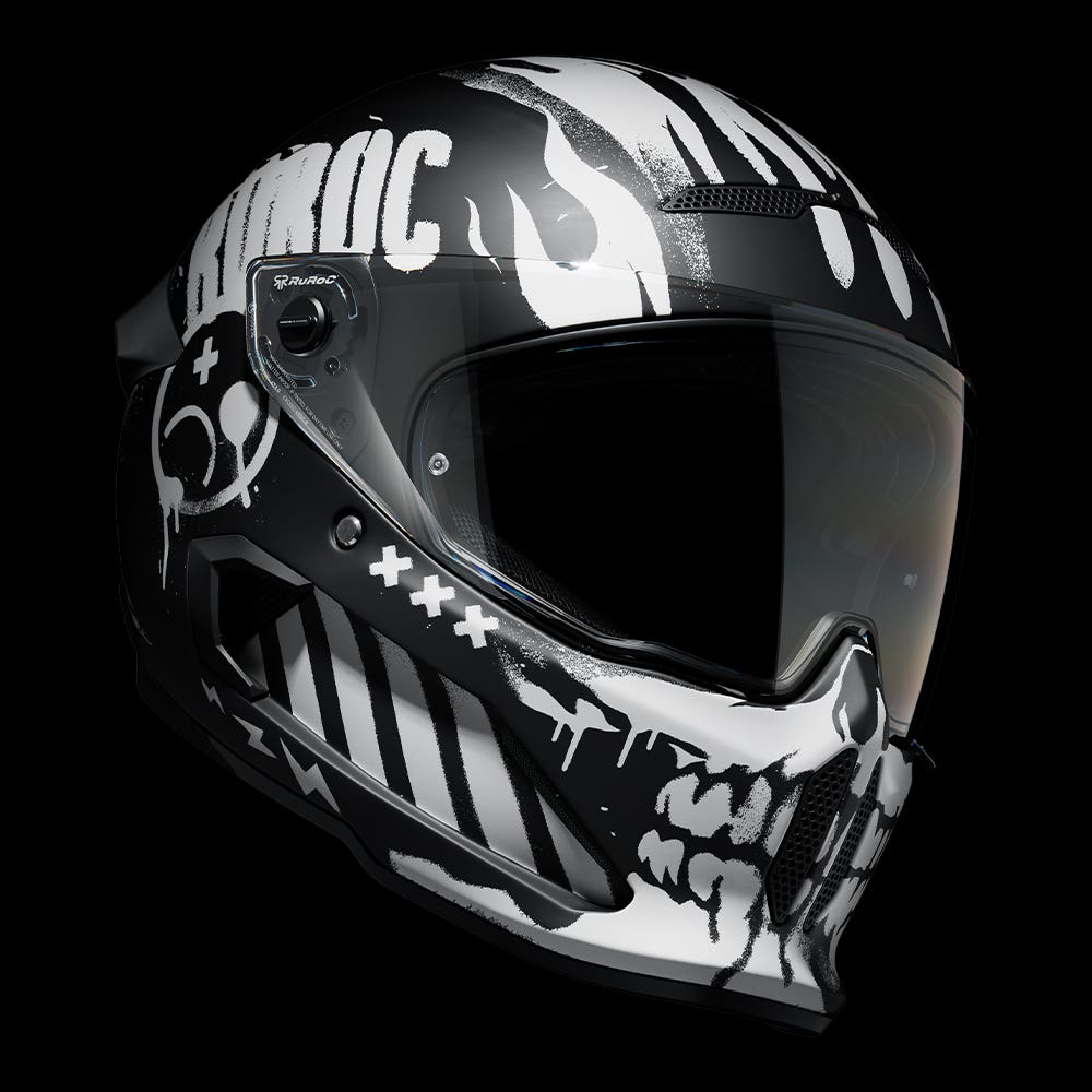 ATLAS 4.0 CARBON Disarray | Full Face Bluetooth Motorcycle Helmet | Ruroc
