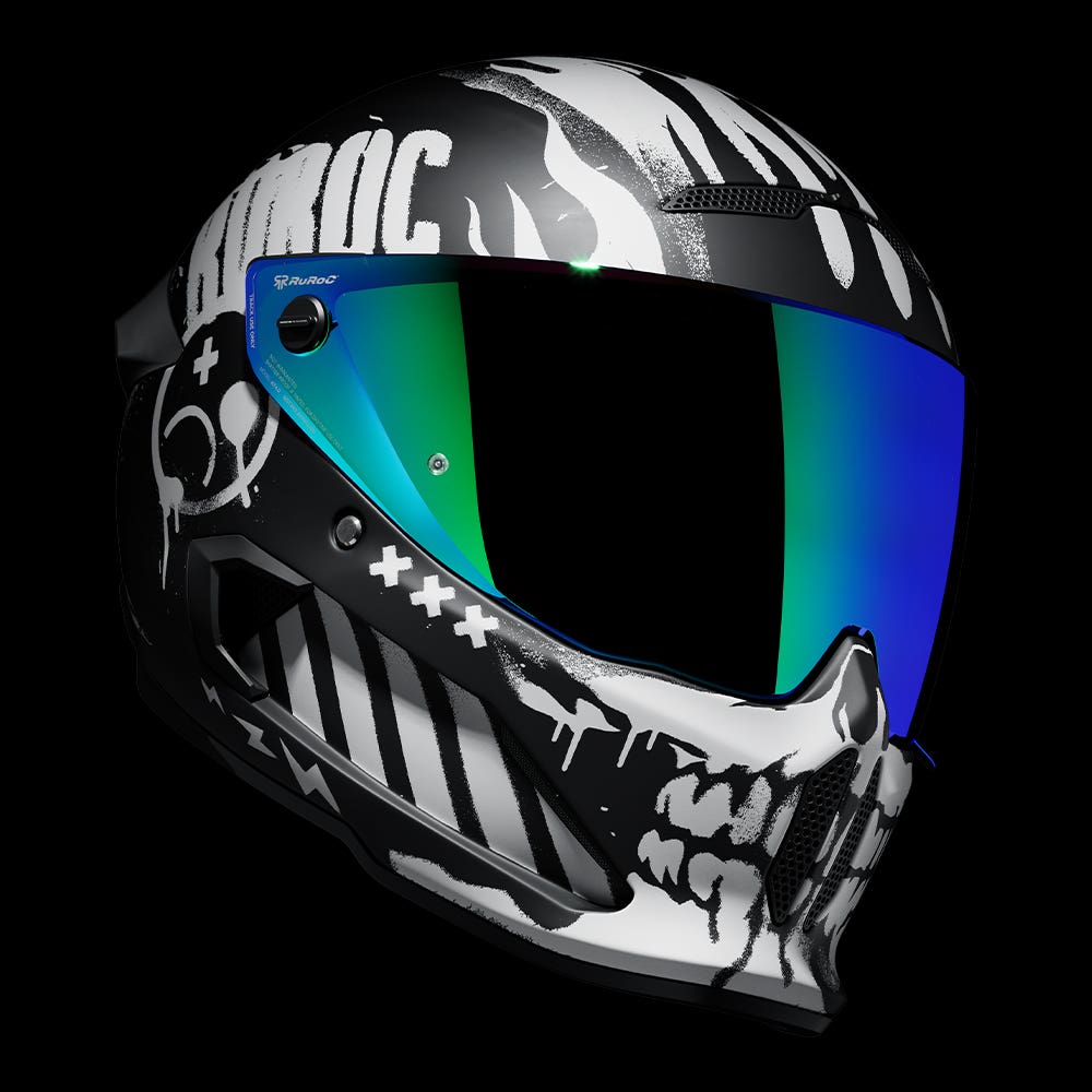 ATLAS 4.0 CARBON Disarray | Full Face Bluetooth Motorcycle Helmet | Ruroc