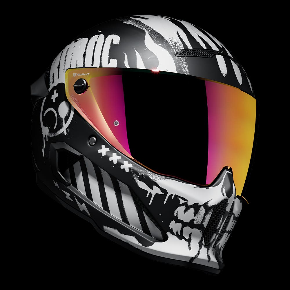 ATLAS 4.0 CARBON Disarray | Full Face Bluetooth Motorcycle Helmet | Ruroc