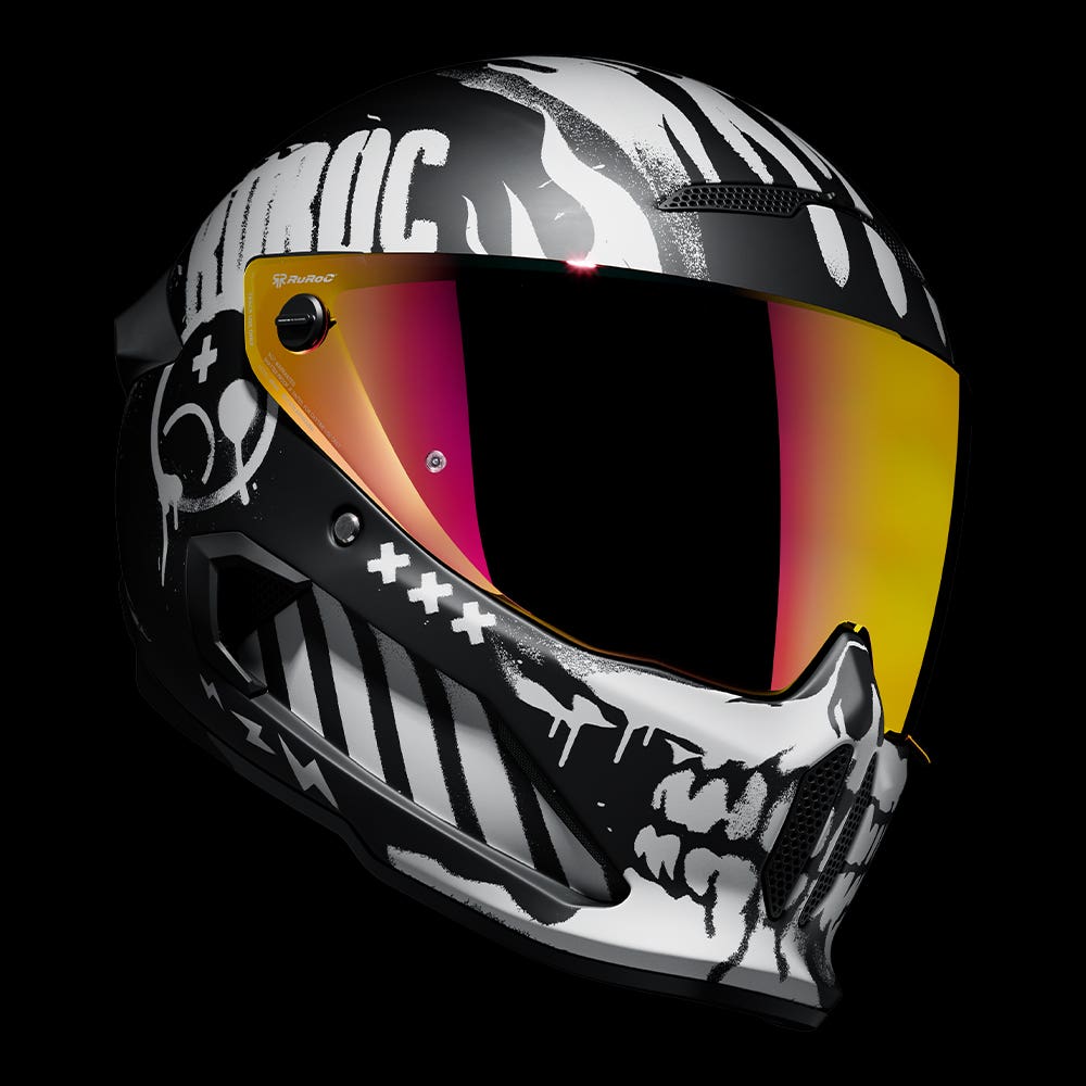 ATLAS 4.0 CARBON Disarray | Full Face Bluetooth Motorcycle Helmet | Ruroc