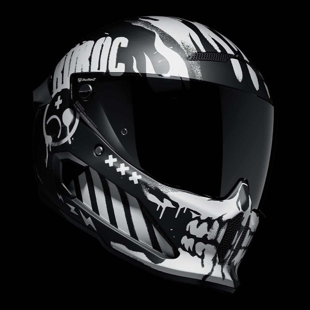 ATLAS 4.0 CARBON Disarray | Full Face Bluetooth Motorcycle Helmet | Ruroc