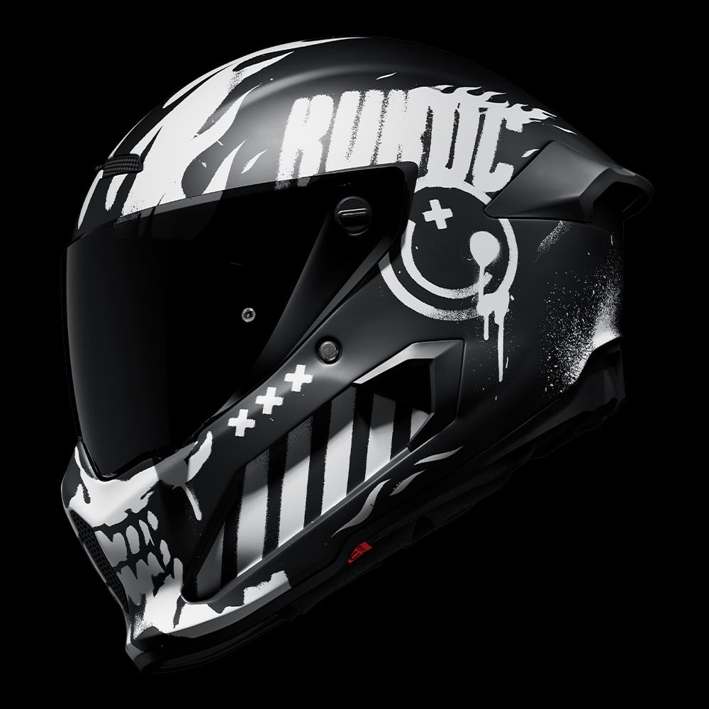 ATLAS 4.0 CARBON Disarray | Full Face Bluetooth Motorcycle Helmet | Ruroc