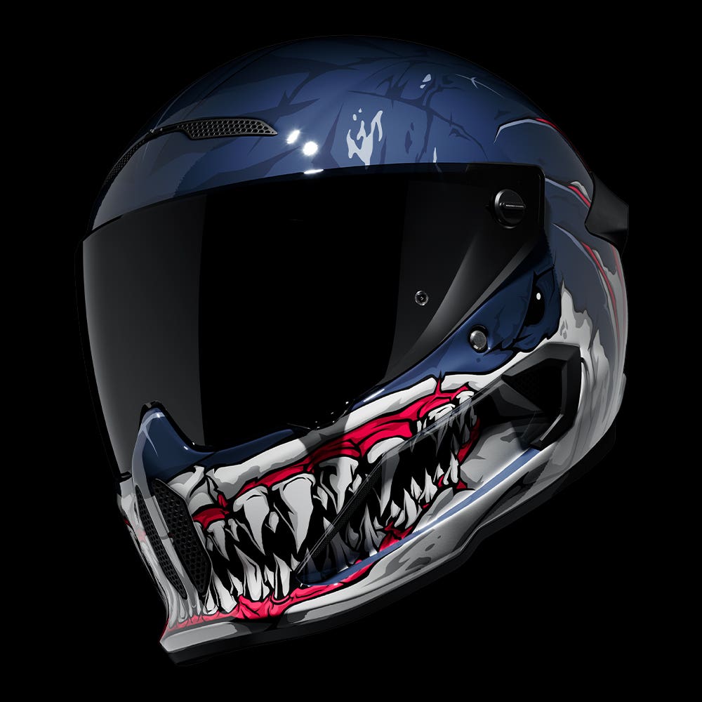 AT4.0 CARBON Frenzy | Full Face Bluetooth Motorcycle Helmet | Ruroc