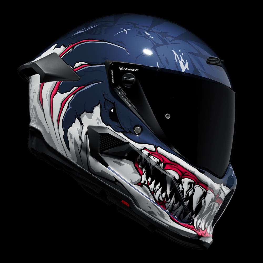 AT4.0 CARBON Frenzy | Full Face Bluetooth Motorcycle Helmet | Ruroc