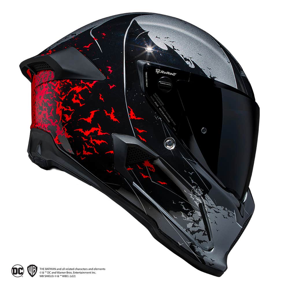 Ruroc, ATLAS 4.0 The Batman, Full Face Bluetooth Motorcycle Helmet