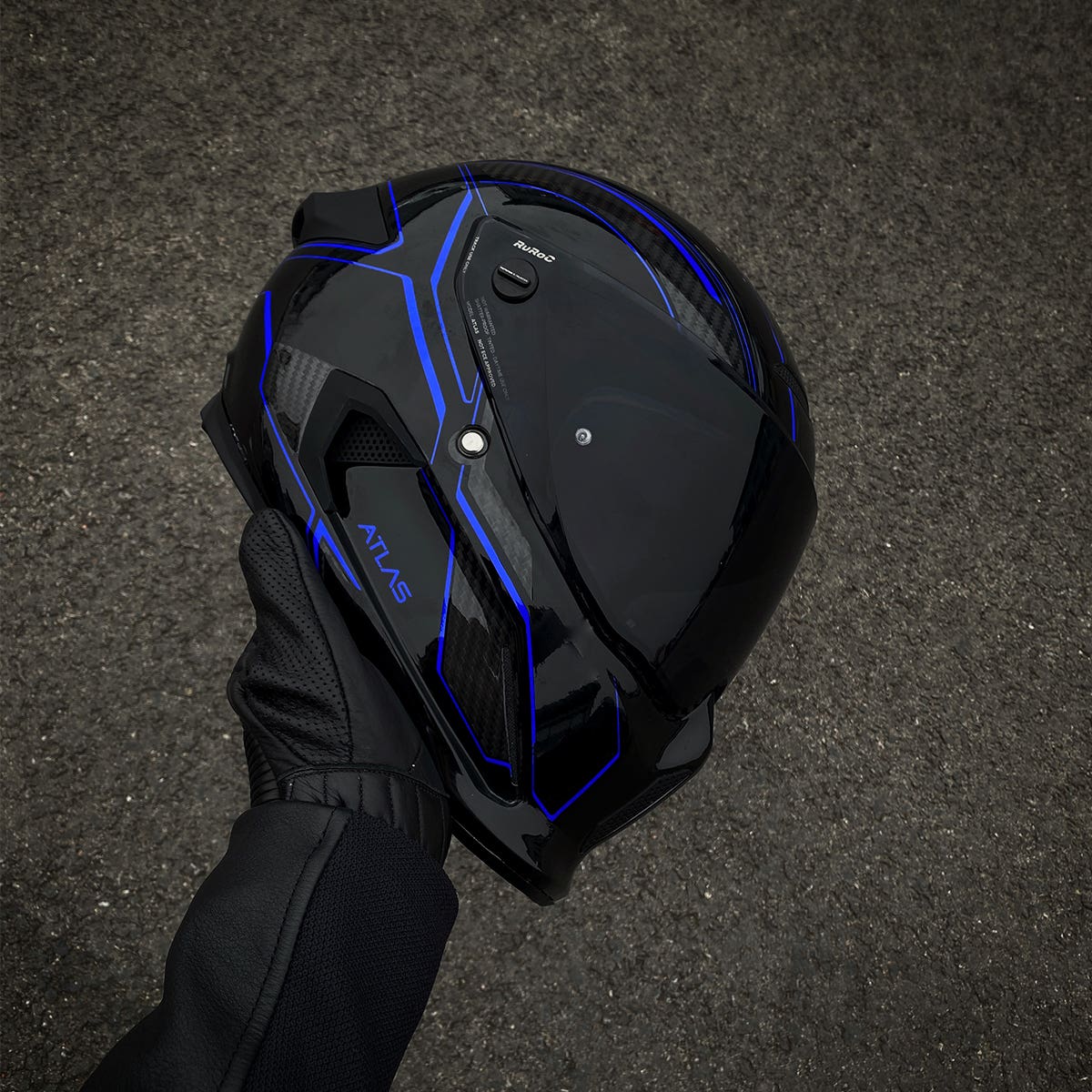 Ruroc | Atlas 3.0 Carbonized Ice | Full Face Motorcycle