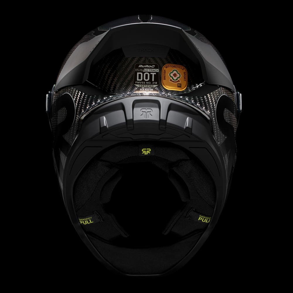 ATLAS 4.0 Track Core Carbon - Motorcycle Racing Helmet - Ruroc