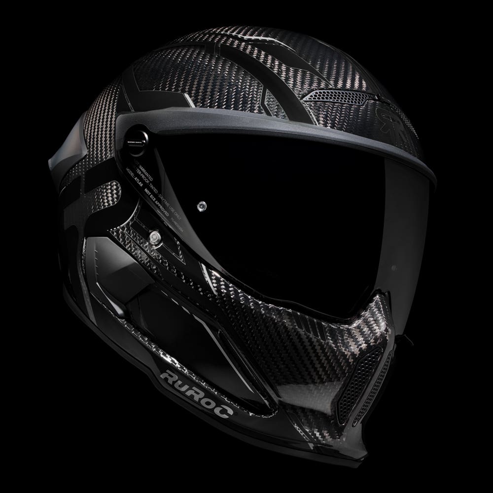 ATLAS 4.0 Track Core Carbon - Motorcycle Racing Helmet - Ruroc