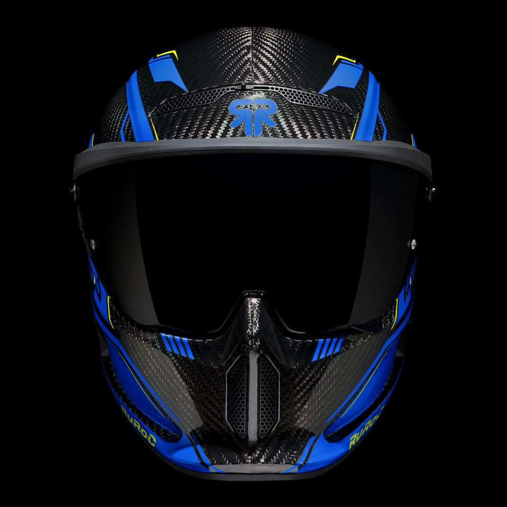 ATLAS 4.0 Track Ice Blue - Motorcycle Racing Helmet - Ruroc