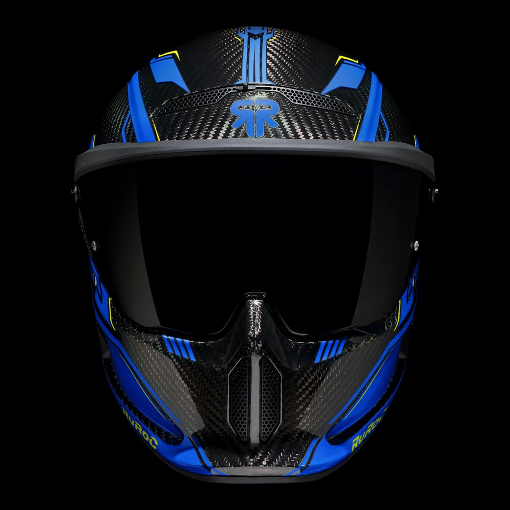 ATLAS 4.0 Track Ice Blue - Motorcycle Racing Helmet - Ruroc