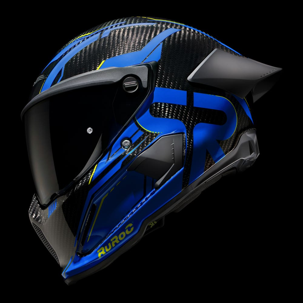 ATLAS 4.0 Track Ice Blue - Motorcycle Racing Helmet - Ruroc