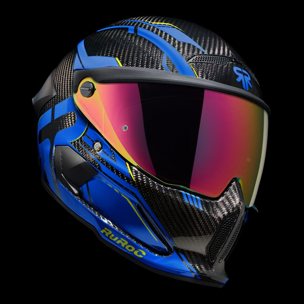 ATLAS 4.0 Track Ice Blue - Motorcycle Racing Helmet - Ruroc