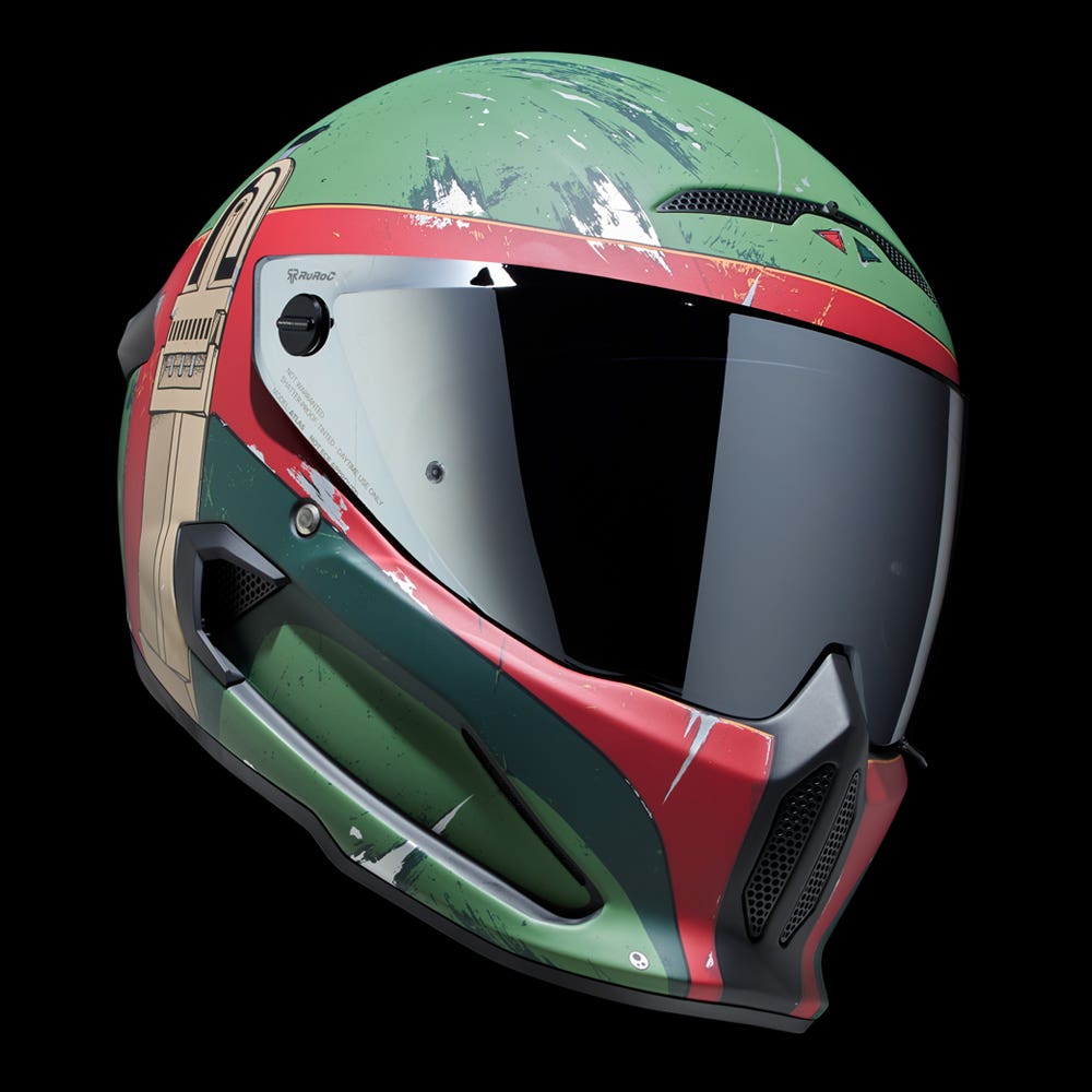ATLAS 4.0 CARBON Boba Fett - Motorcycle Helmet - Ruroc