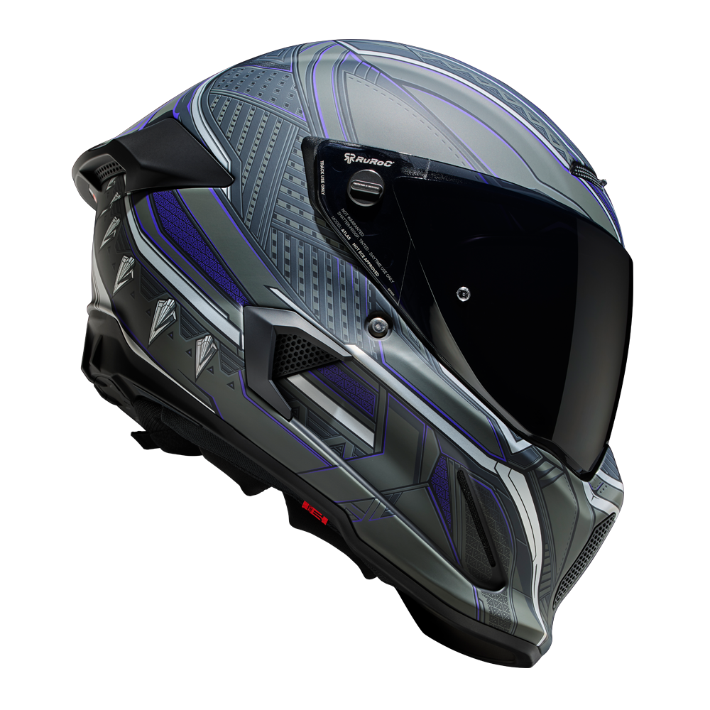 Casque Moto Argenté Iron Man (Gris)