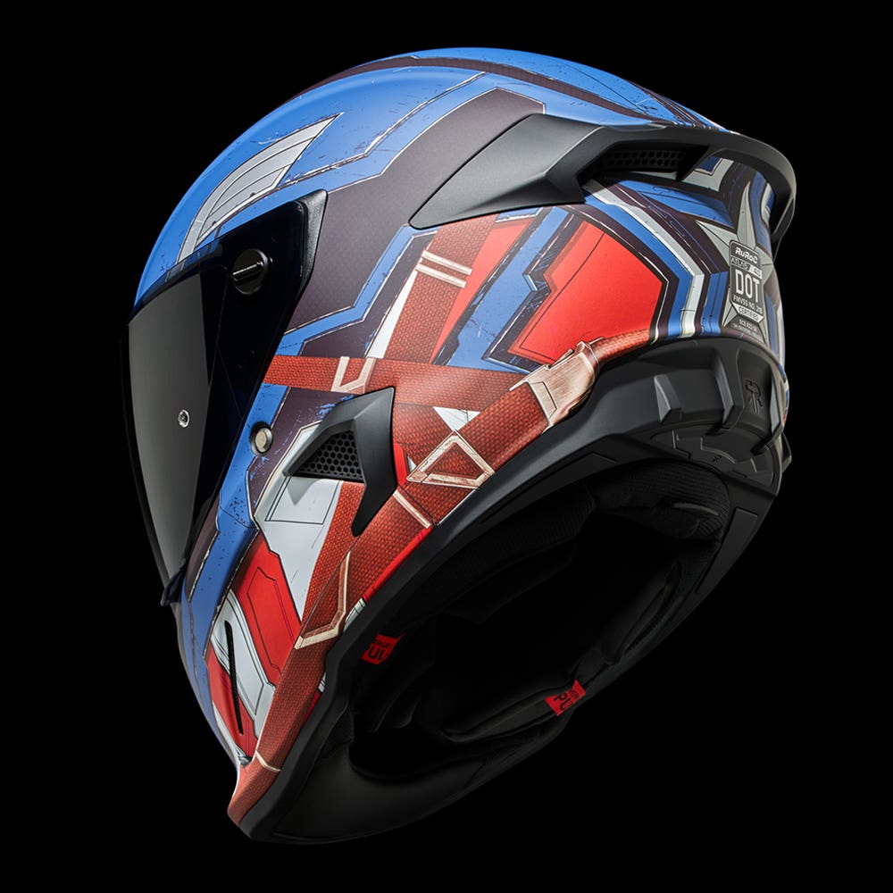 Ruroc ATLAS 4.0 Marvel s Captain America Full Face Bluetooth