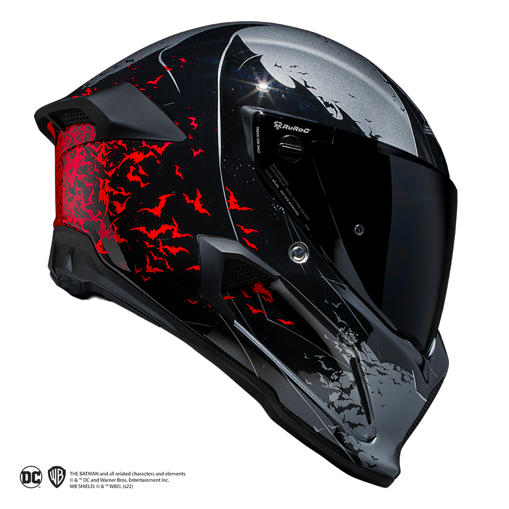 Ruroc AT4.0 Carbon The Batman full face motorcycle helmet - side right view