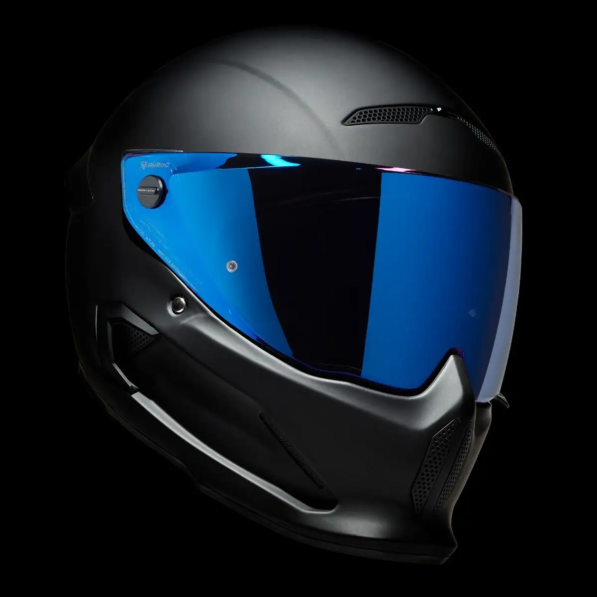 AT4.0 Carbon Core helmet  with blue iridescent visor