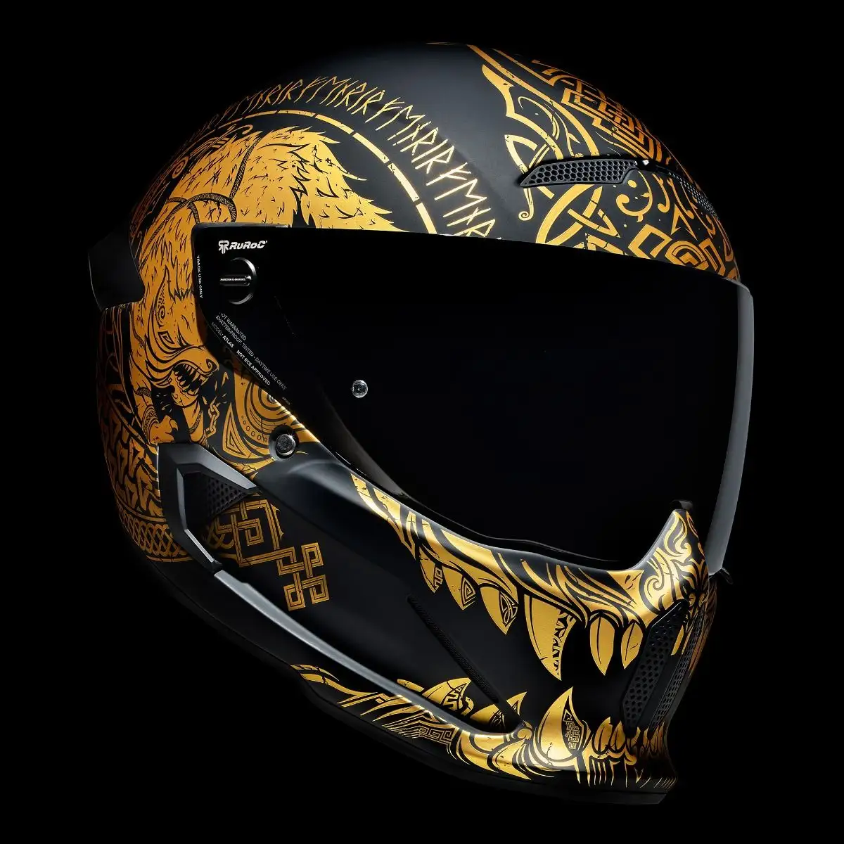 AT4.0 Carbon Fenrir Helmet with dark tinted visor