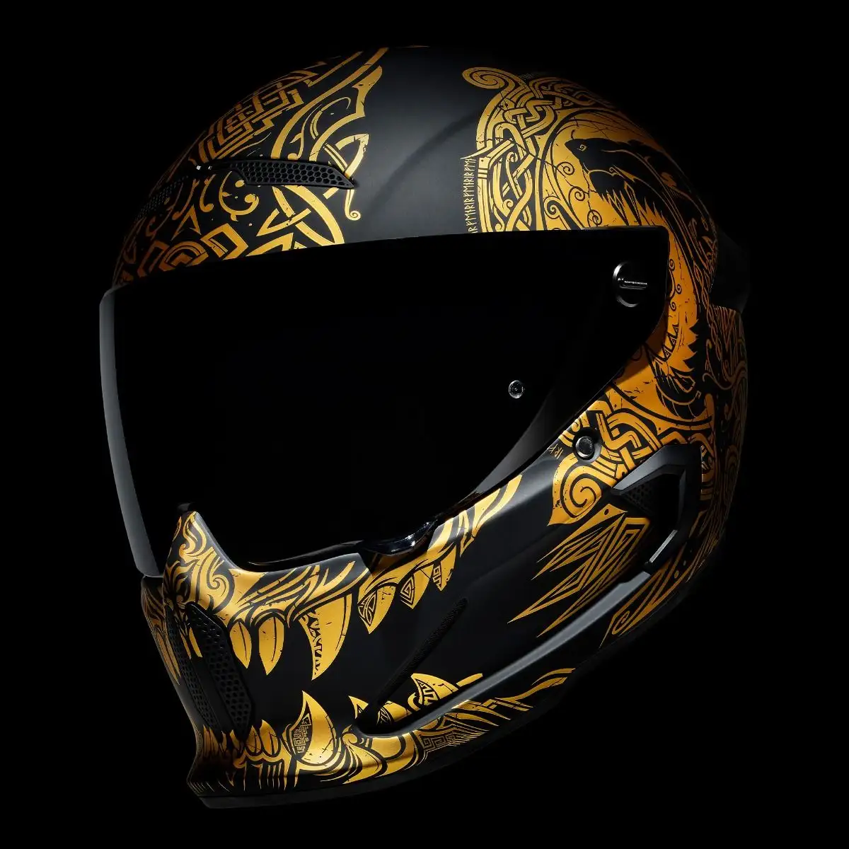 AT4.0 Carbon Fenrir helmet - front three-quarter right view
