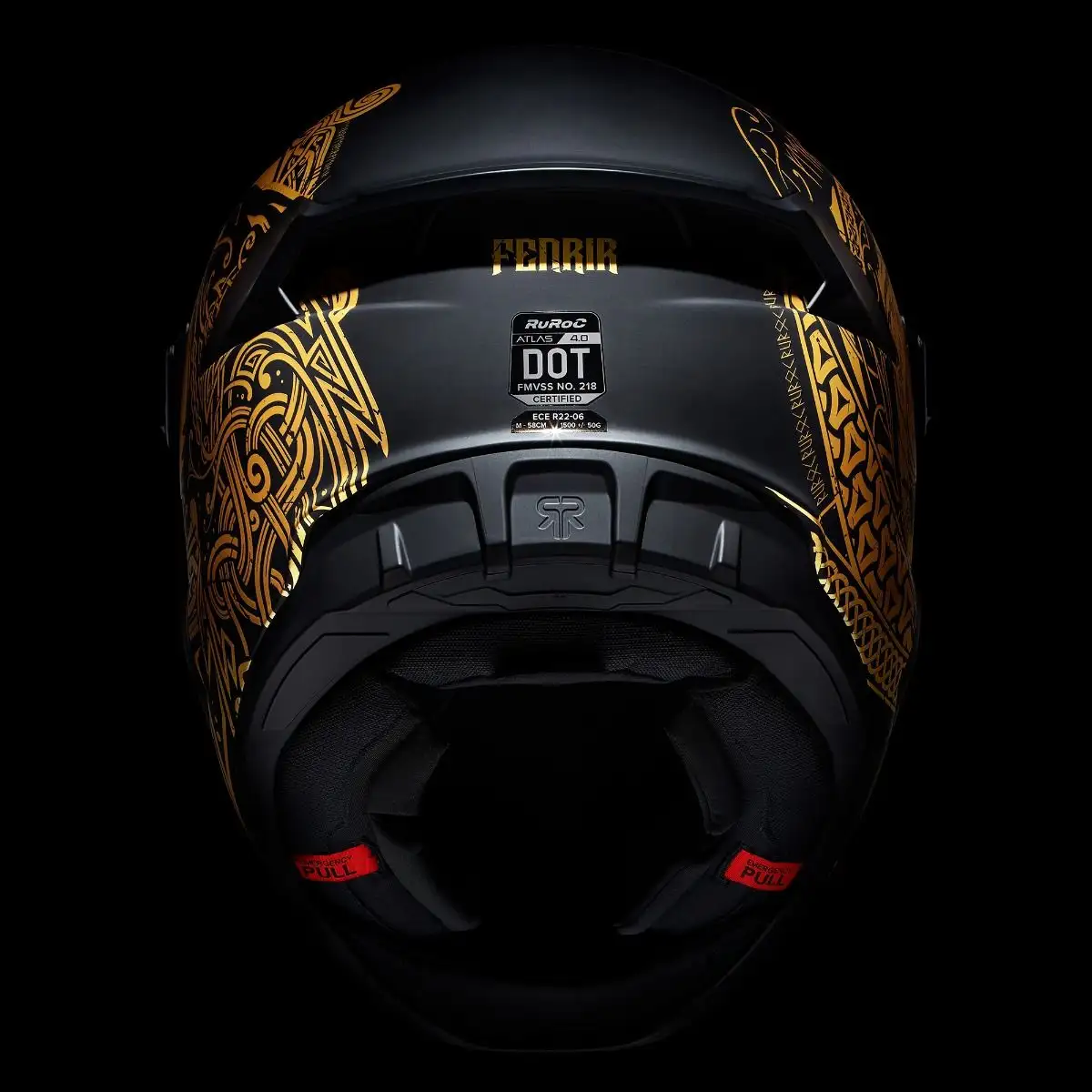 AT4.0 Carbon Fenrir helmet - rear view