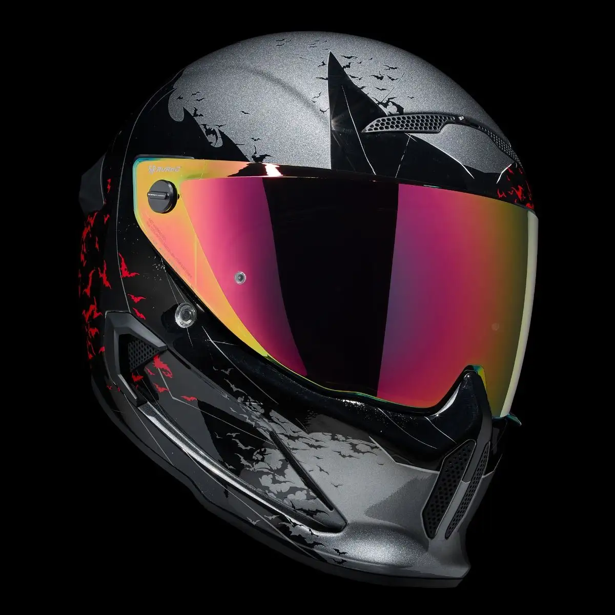 AT4.0 Carbon Core Helmet with pink iridescent visor