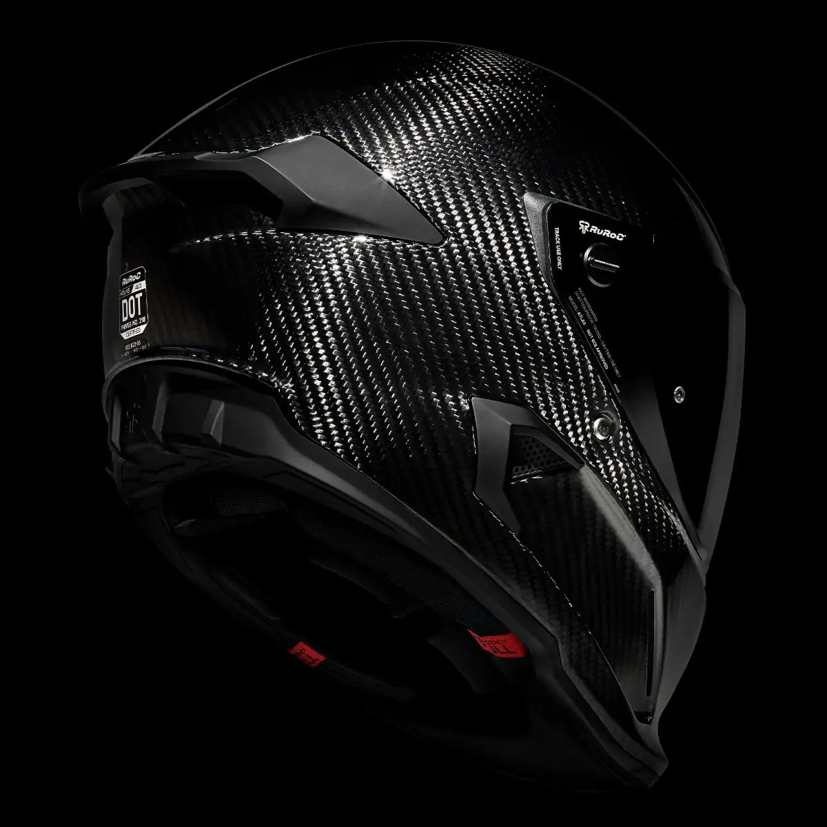 AT4.0 Carbon Liquid Carbon helmet - rear three-quarter right view