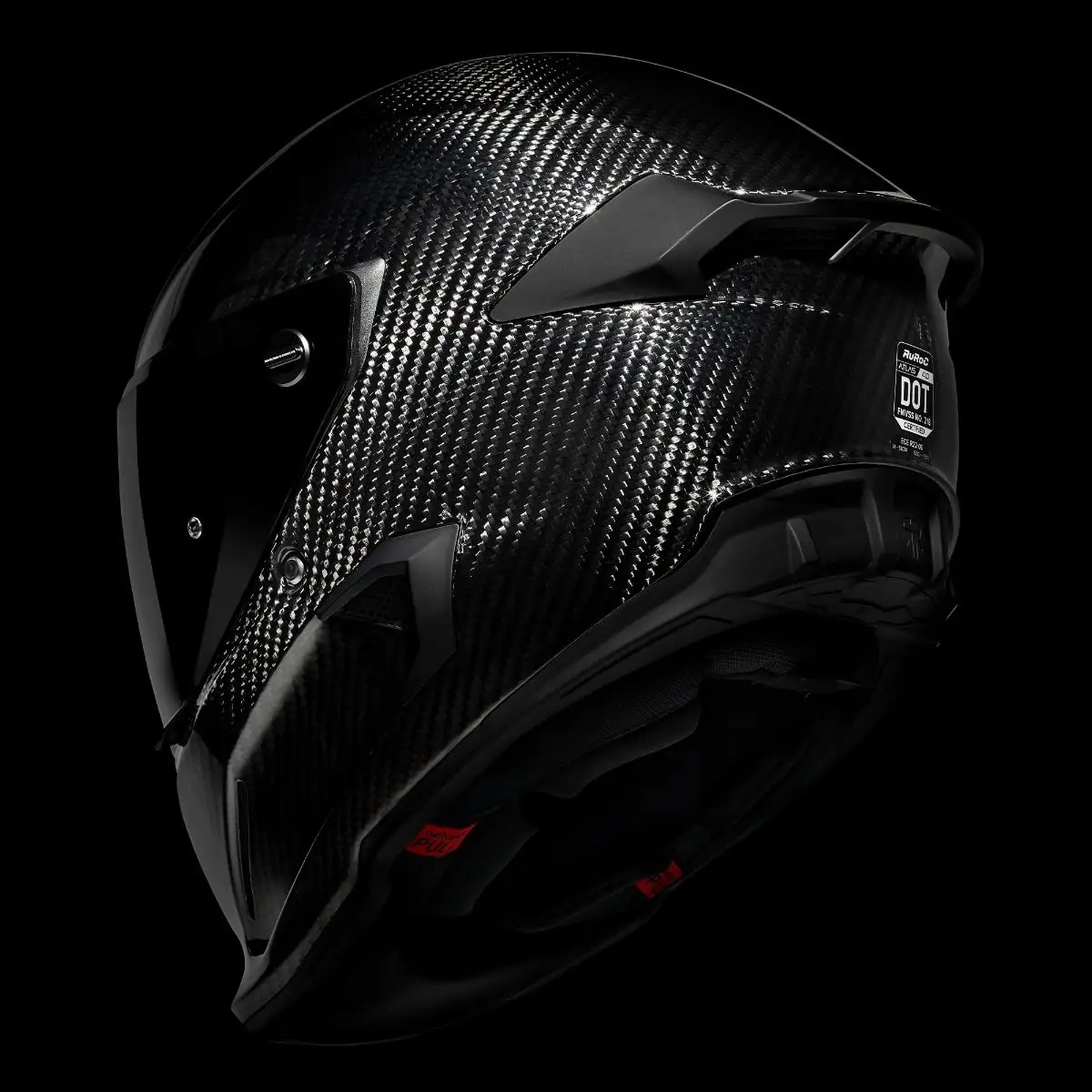 AT4.0 Carbon Liquid Carbon helmet - rear three-quarter left view