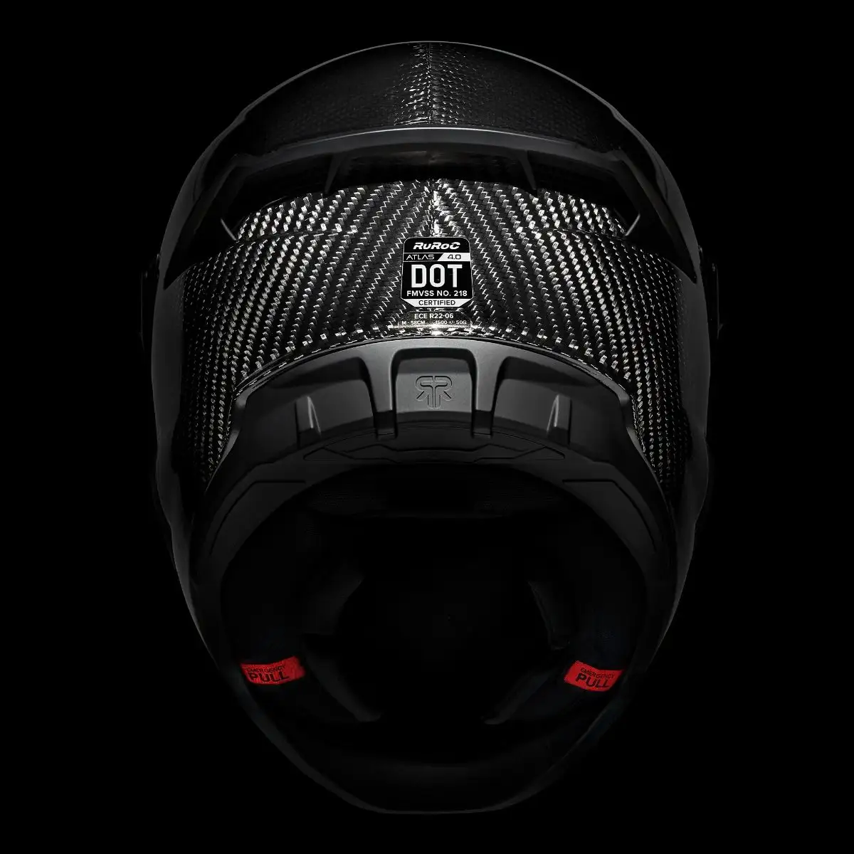 AT4.0 Carbon Liquid Carbon helmet - rear view