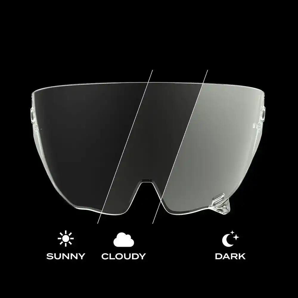 AT4 Photochromic Visor on AT4 Helmet