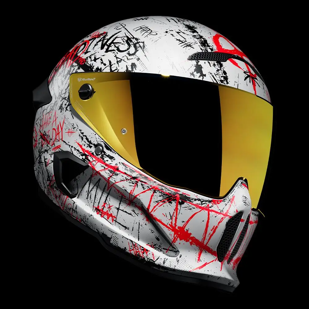AT4.0 CARBON Anarchy | Full Face Bluetooth Motorcycle Helmets