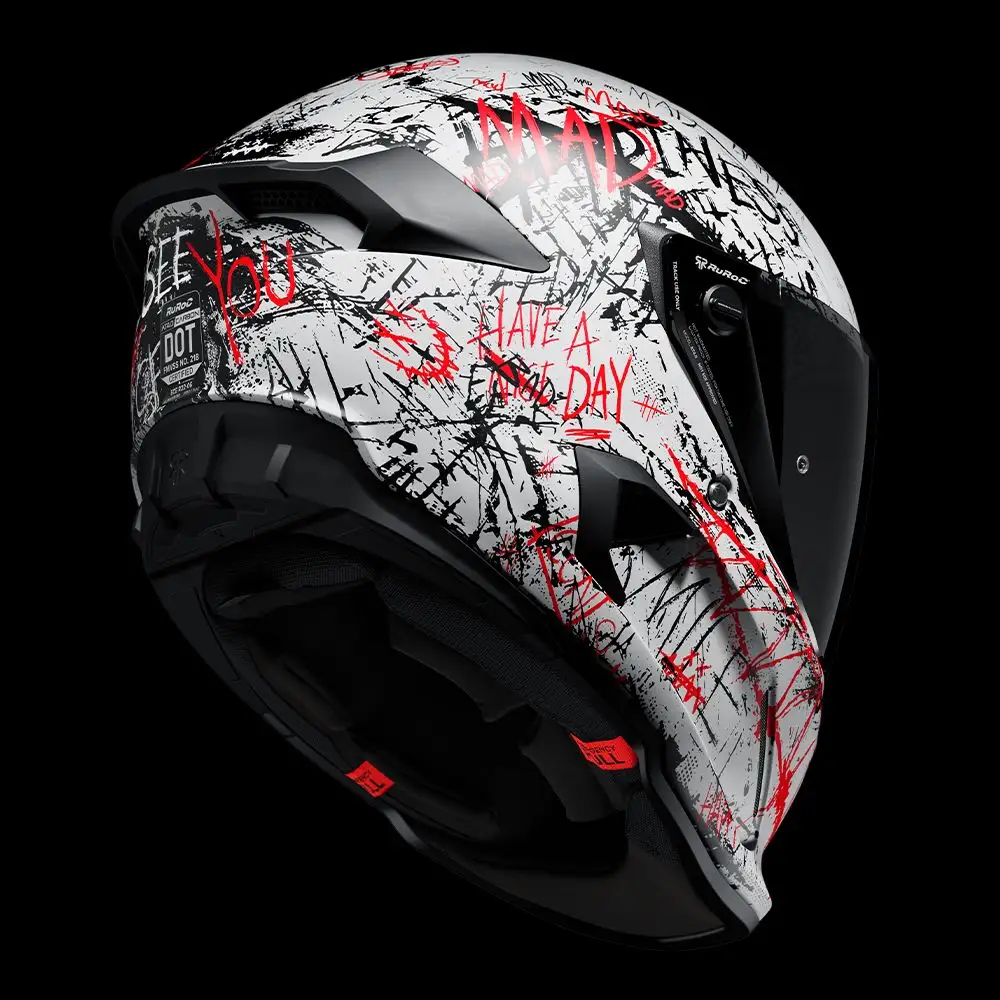 AT4.0 CARBON Anarchy | Full Face Bluetooth Motorcycle Helmets