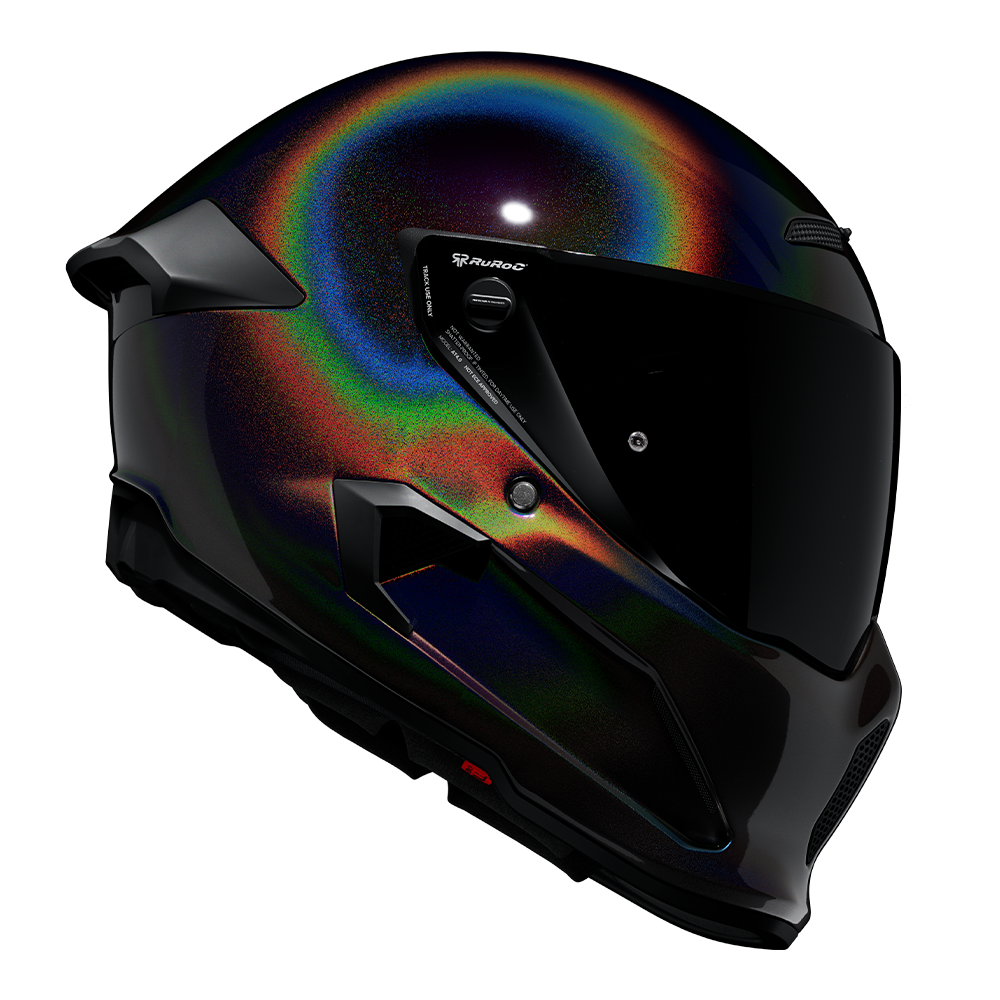 AT4.0 Black Pearl | Full Face Bluetooth Motorcycle Helmets | Ruroc