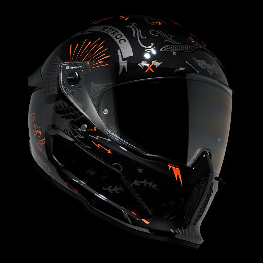 AT4.0 CARBON BlackBird | Full Face Bluetooth Motorcycle Helmets