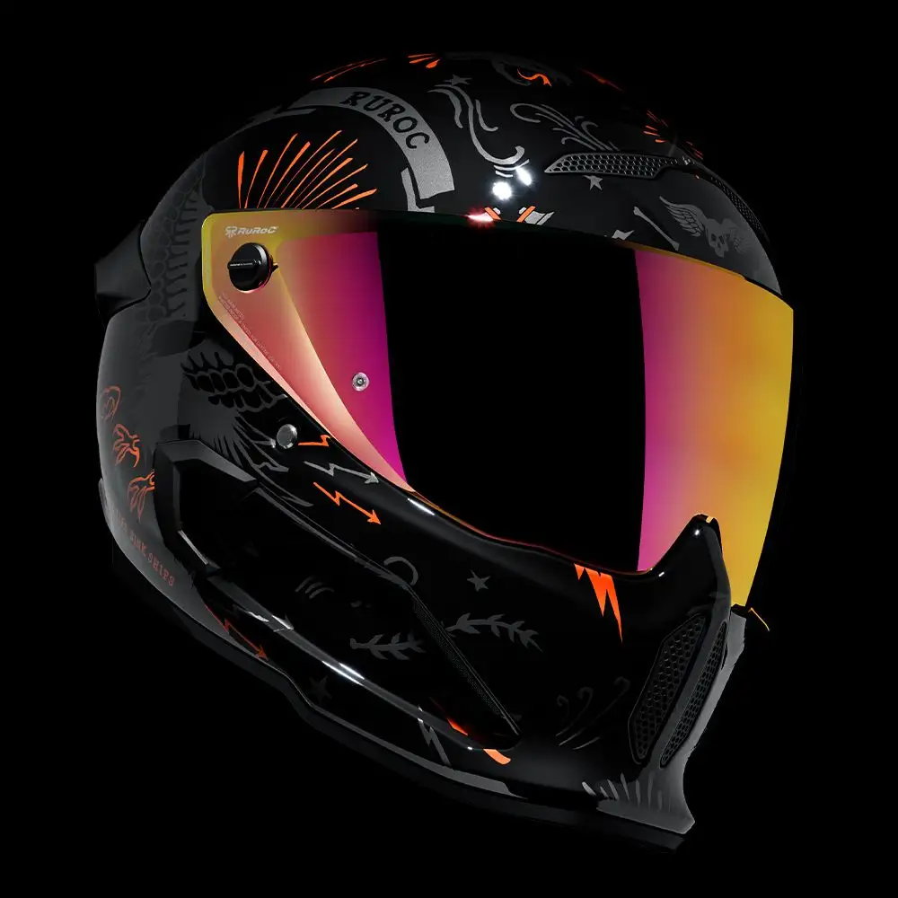 AT4.0 CARBON BlackBird | Full Face Bluetooth Motorcycle Helmets