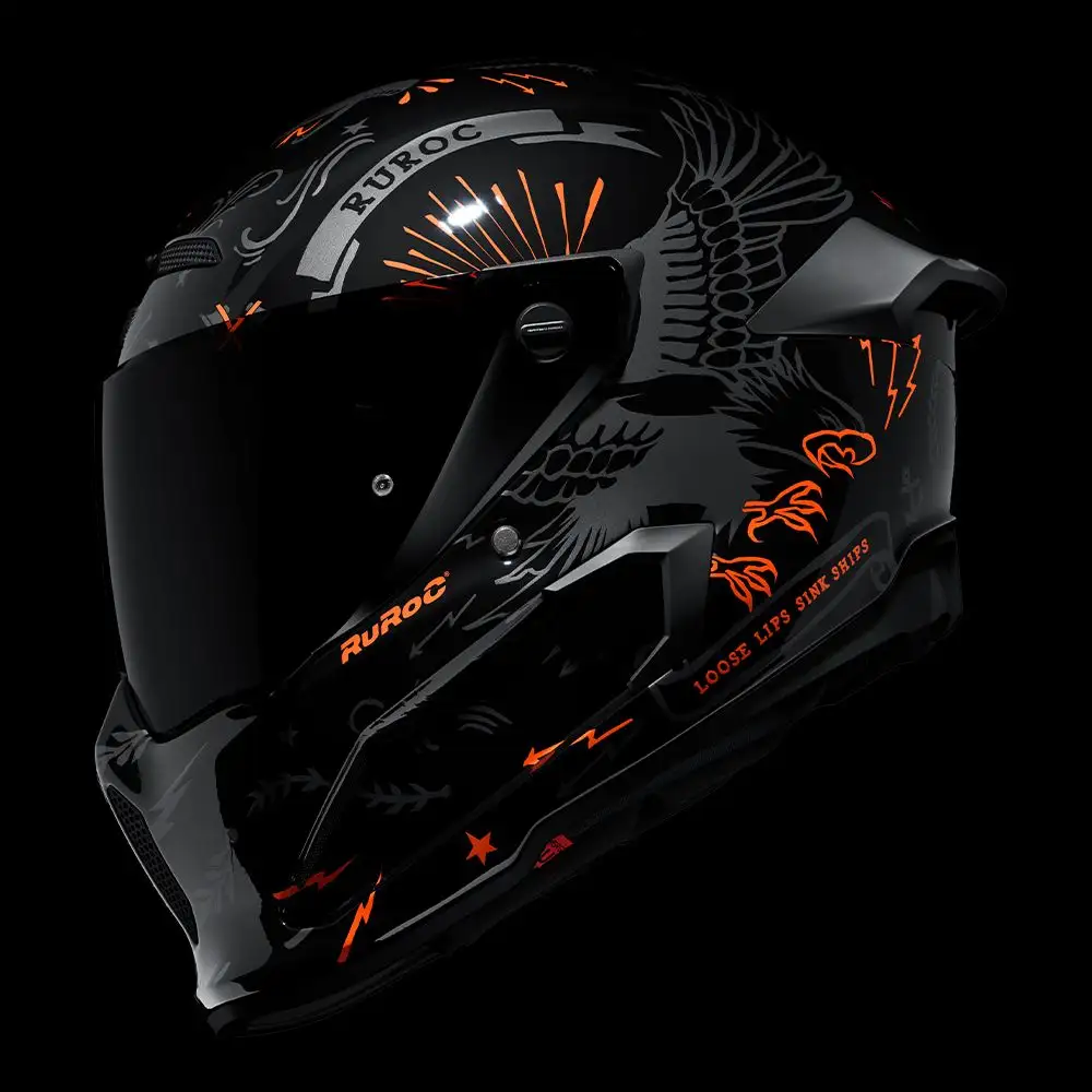 AT4.0 Carbon BlackBird helmet - side left view