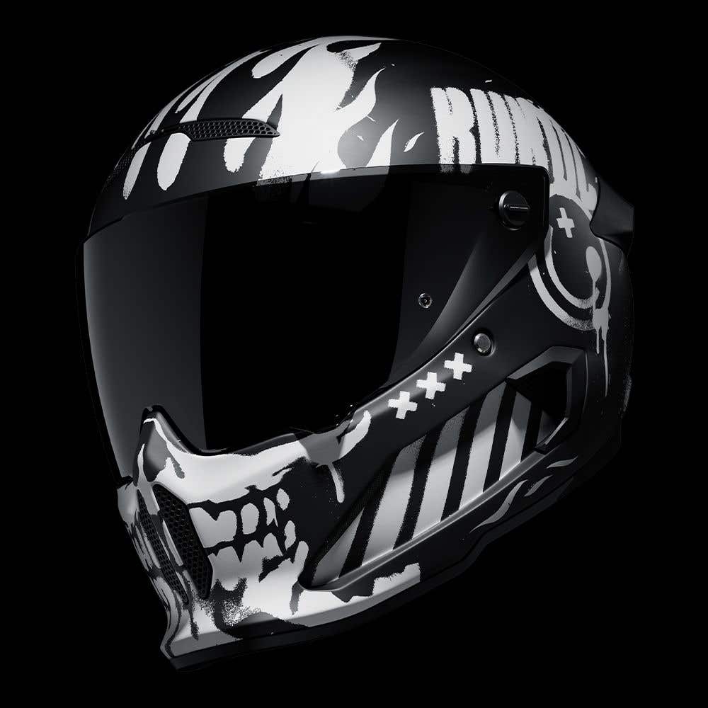 ATLAS 4.0 CARBON Disarray | Full Face Bluetooth Motorcycle Helmet | Ruroc