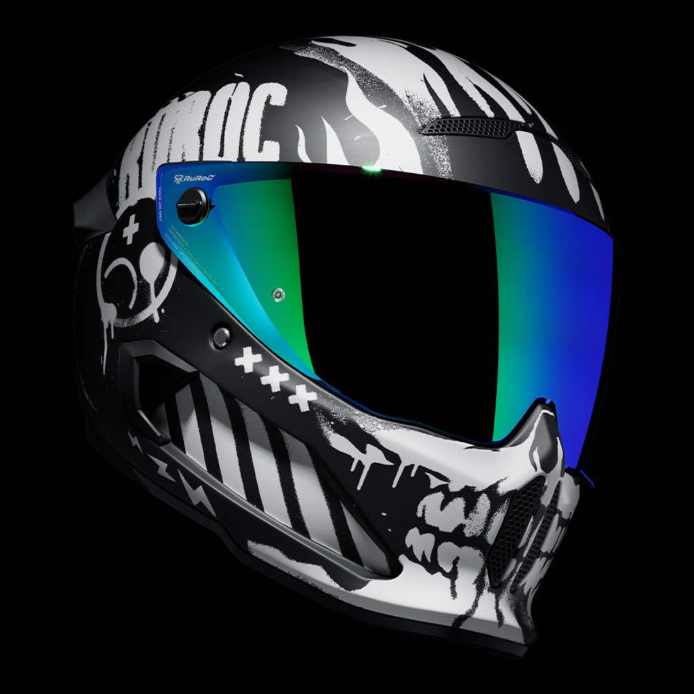 ATLAS 4.0 CARBON Disarray | Full Face Bluetooth Motorcycle Helmet | Ruroc